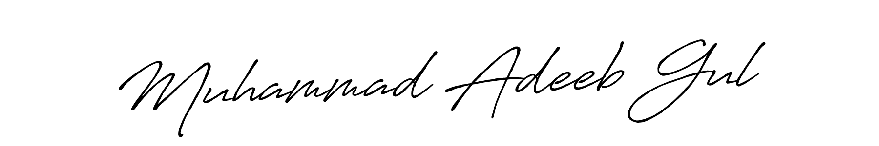 Use a signature maker to create a handwritten signature online. With this signature software, you can design (Antro_Vectra_Bolder) your own signature for name Muhammad Adeeb Gul. Muhammad Adeeb Gul signature style 7 images and pictures png