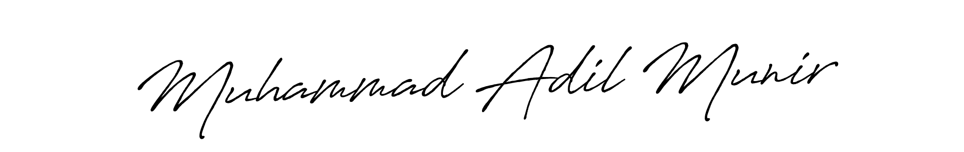 Use a signature maker to create a handwritten signature online. With this signature software, you can design (Antro_Vectra_Bolder) your own signature for name Muhammad Adil Munir. Muhammad Adil Munir signature style 7 images and pictures png