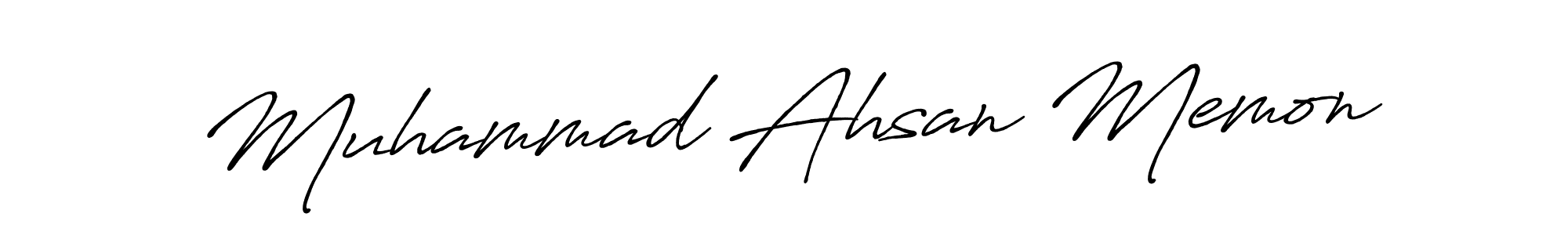 It looks lik you need a new signature style for name Muhammad Ahsan Memon. Design unique handwritten (Antro_Vectra_Bolder) signature with our free signature maker in just a few clicks. Muhammad Ahsan Memon signature style 7 images and pictures png