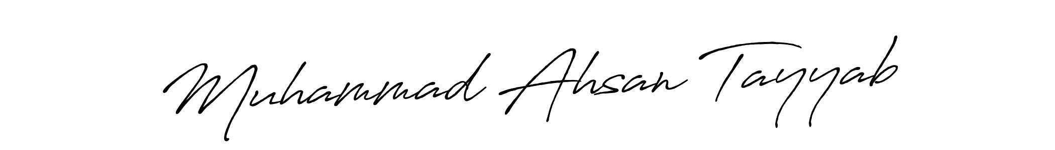 Use a signature maker to create a handwritten signature online. With this signature software, you can design (Antro_Vectra_Bolder) your own signature for name Muhammad Ahsan Tayyab. Muhammad Ahsan Tayyab signature style 7 images and pictures png