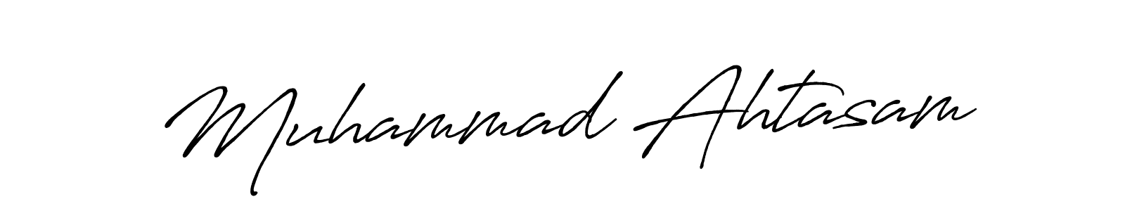 Use a signature maker to create a handwritten signature online. With this signature software, you can design (Antro_Vectra_Bolder) your own signature for name Muhammad Ahtasam. Muhammad Ahtasam signature style 7 images and pictures png
