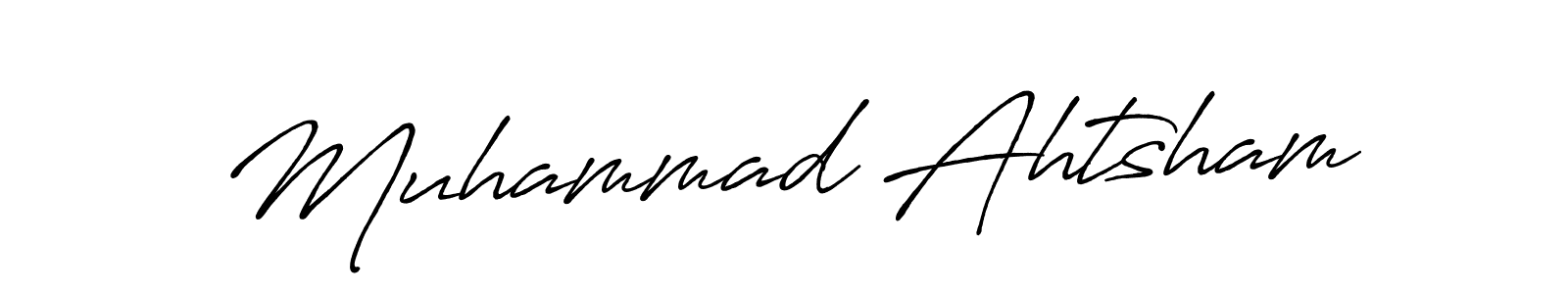 It looks lik you need a new signature style for name Muhammad Ahtsham. Design unique handwritten (Antro_Vectra_Bolder) signature with our free signature maker in just a few clicks. Muhammad Ahtsham signature style 7 images and pictures png