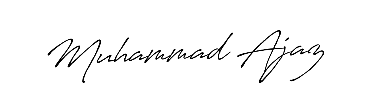 Muhammad Ajaz stylish signature style. Best Handwritten Sign (Antro_Vectra_Bolder) for my name. Handwritten Signature Collection Ideas for my name Muhammad Ajaz. Muhammad Ajaz signature style 7 images and pictures png