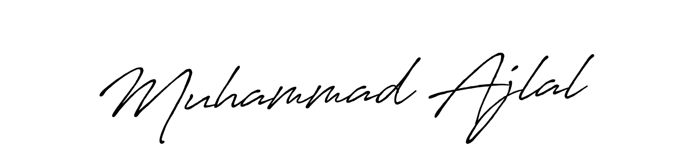 Create a beautiful signature design for name Muhammad Ajlal. With this signature (Antro_Vectra_Bolder) fonts, you can make a handwritten signature for free. Muhammad Ajlal signature style 7 images and pictures png