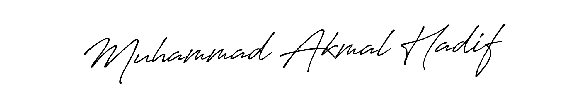 You should practise on your own different ways (Antro_Vectra_Bolder) to write your name (Muhammad Akmal Hadif) in signature. don't let someone else do it for you. Muhammad Akmal Hadif signature style 7 images and pictures png