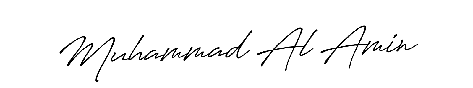 How to make Muhammad Al Amin name signature. Use Antro_Vectra_Bolder style for creating short signs online. This is the latest handwritten sign. Muhammad Al Amin signature style 7 images and pictures png