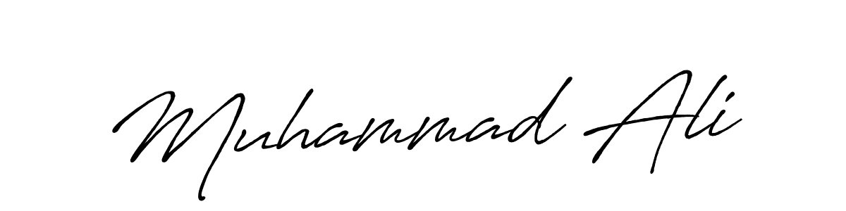 Create a beautiful signature design for name Muhammad Ali. With this signature (Antro_Vectra_Bolder) fonts, you can make a handwritten signature for free. Muhammad Ali signature style 7 images and pictures png