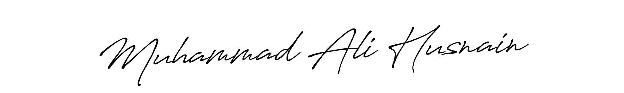 Muhammad Ali Husnain stylish signature style. Best Handwritten Sign (Antro_Vectra_Bolder) for my name. Handwritten Signature Collection Ideas for my name Muhammad Ali Husnain. Muhammad Ali Husnain signature style 7 images and pictures png