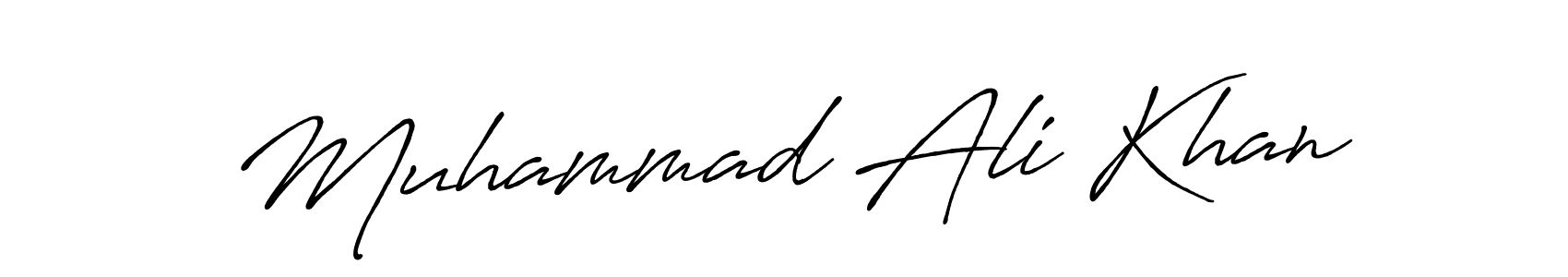 Make a beautiful signature design for name Muhammad Ali Khan. With this signature (Antro_Vectra_Bolder) style, you can create a handwritten signature for free. Muhammad Ali Khan signature style 7 images and pictures png