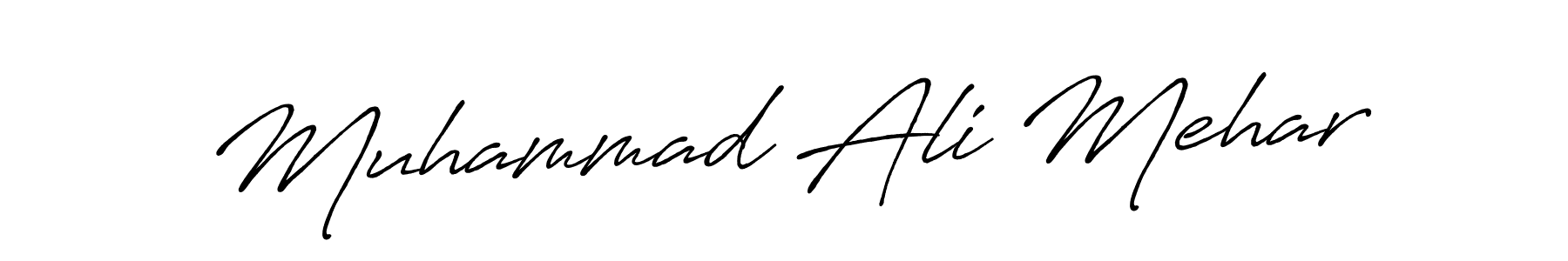 Also we have Muhammad Ali Mehar name is the best signature style. Create professional handwritten signature collection using Antro_Vectra_Bolder autograph style. Muhammad Ali Mehar signature style 7 images and pictures png