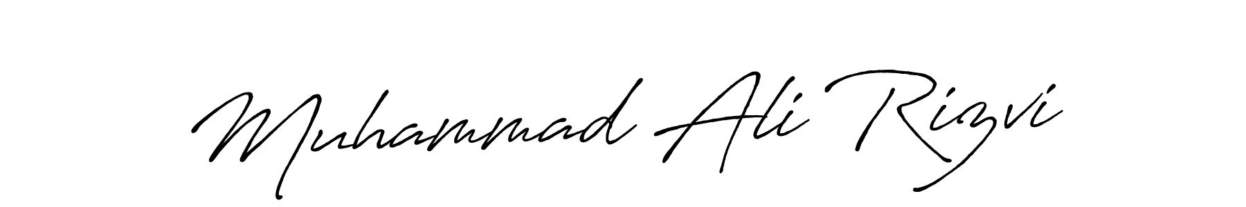 Use a signature maker to create a handwritten signature online. With this signature software, you can design (Antro_Vectra_Bolder) your own signature for name Muhammad Ali Rizvi. Muhammad Ali Rizvi signature style 7 images and pictures png