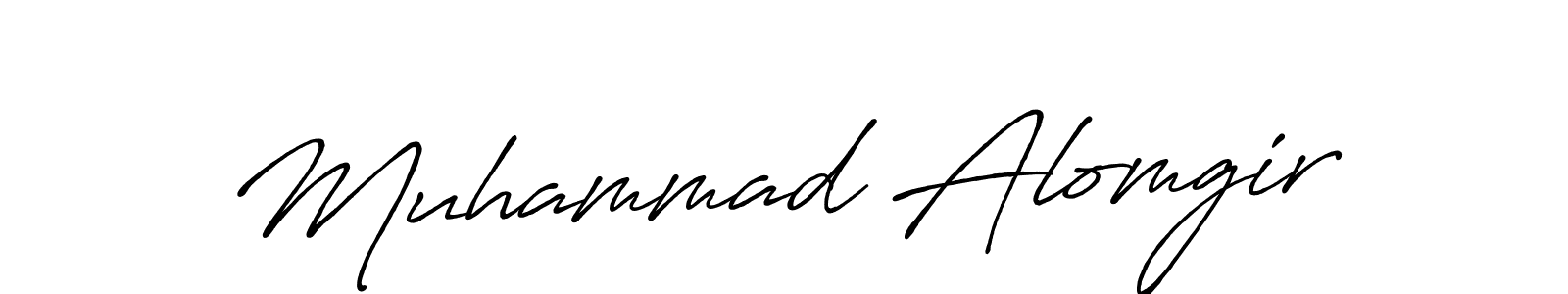Design your own signature with our free online signature maker. With this signature software, you can create a handwritten (Antro_Vectra_Bolder) signature for name Muhammad Alomgir. Muhammad Alomgir signature style 7 images and pictures png