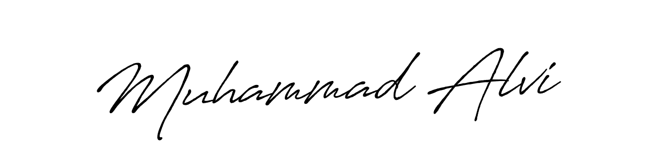 Also we have Muhammad Alvi name is the best signature style. Create professional handwritten signature collection using Antro_Vectra_Bolder autograph style. Muhammad Alvi signature style 7 images and pictures png