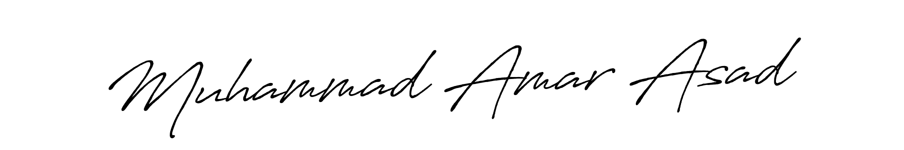 Also we have Muhammad Amar Asad name is the best signature style. Create professional handwritten signature collection using Antro_Vectra_Bolder autograph style. Muhammad Amar Asad signature style 7 images and pictures png