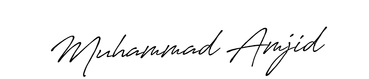 Also You can easily find your signature by using the search form. We will create Muhammad Amjid name handwritten signature images for you free of cost using Antro_Vectra_Bolder sign style. Muhammad Amjid signature style 7 images and pictures png