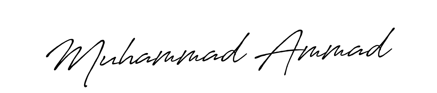Design your own signature with our free online signature maker. With this signature software, you can create a handwritten (Antro_Vectra_Bolder) signature for name Muhammad Ammad. Muhammad Ammad signature style 7 images and pictures png