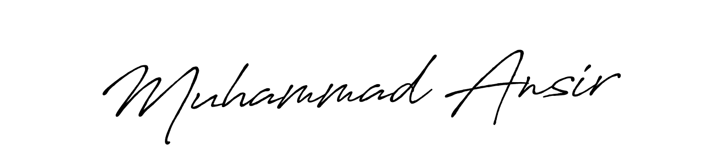 Also You can easily find your signature by using the search form. We will create Muhammad Ansir name handwritten signature images for you free of cost using Antro_Vectra_Bolder sign style. Muhammad Ansir signature style 7 images and pictures png