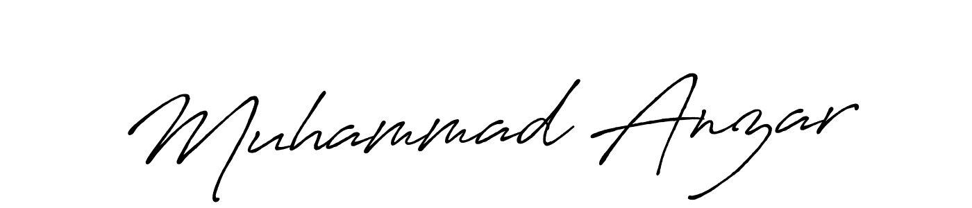 Muhammad Anzar stylish signature style. Best Handwritten Sign (Antro_Vectra_Bolder) for my name. Handwritten Signature Collection Ideas for my name Muhammad Anzar. Muhammad Anzar signature style 7 images and pictures png