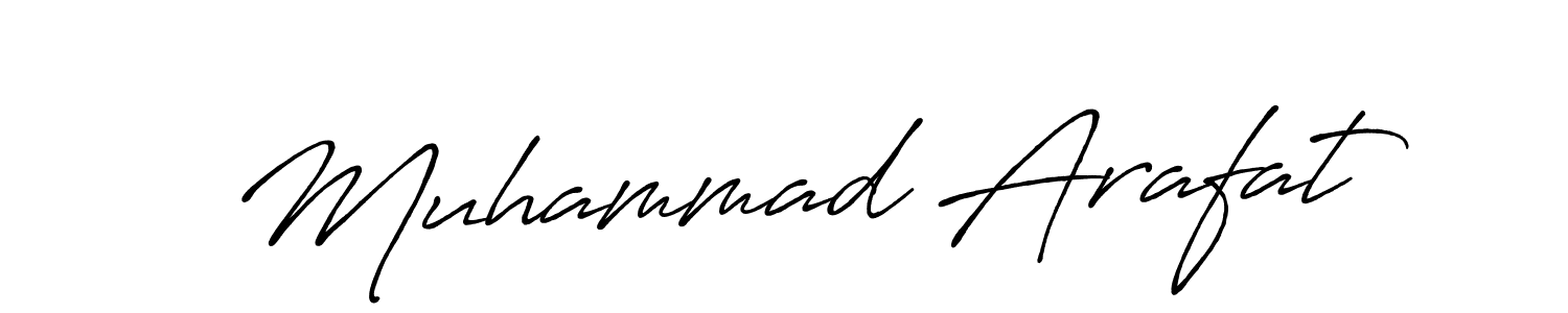 How to make Muhammad Arafat name signature. Use Antro_Vectra_Bolder style for creating short signs online. This is the latest handwritten sign. Muhammad Arafat signature style 7 images and pictures png