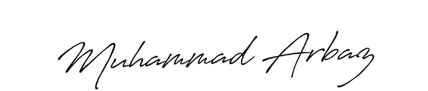 Create a beautiful signature design for name Muhammad Arbaz. With this signature (Antro_Vectra_Bolder) fonts, you can make a handwritten signature for free. Muhammad Arbaz signature style 7 images and pictures png