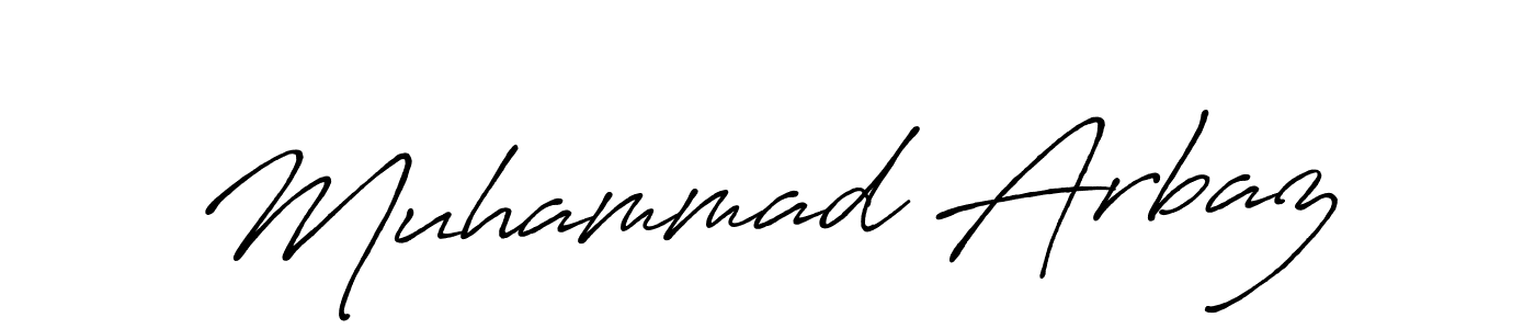 Use a signature maker to create a handwritten signature online. With this signature software, you can design (Antro_Vectra_Bolder) your own signature for name Muhammad Arbaz. Muhammad Arbaz signature style 7 images and pictures png