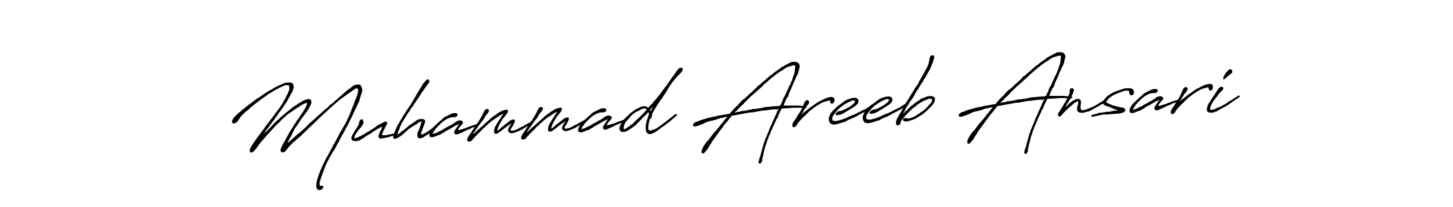 Design your own signature with our free online signature maker. With this signature software, you can create a handwritten (Antro_Vectra_Bolder) signature for name Muhammad Areeb Ansari. Muhammad Areeb Ansari signature style 7 images and pictures png