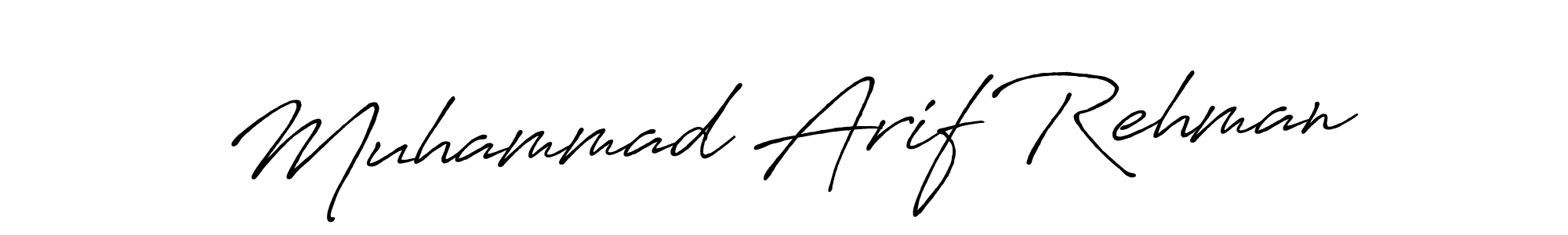 Muhammad Arif Rehman stylish signature style. Best Handwritten Sign (Antro_Vectra_Bolder) for my name. Handwritten Signature Collection Ideas for my name Muhammad Arif Rehman. Muhammad Arif Rehman signature style 7 images and pictures png