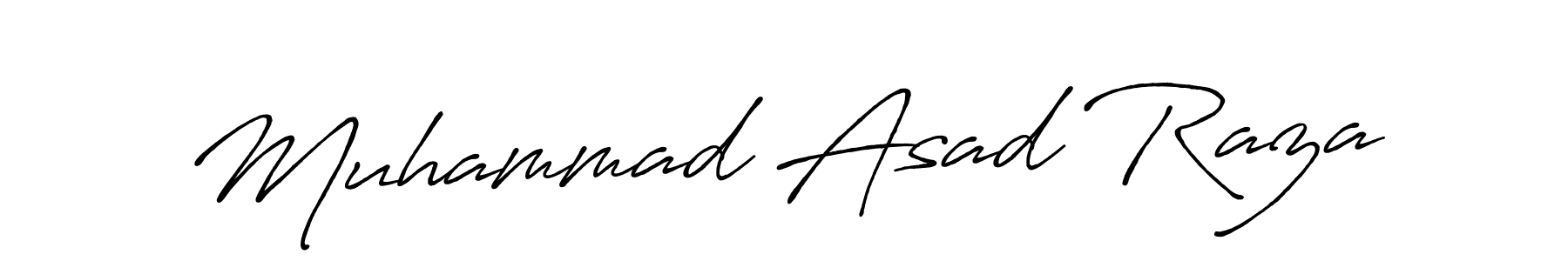 Design your own signature with our free online signature maker. With this signature software, you can create a handwritten (Antro_Vectra_Bolder) signature for name Muhammad Asad Raza. Muhammad Asad Raza signature style 7 images and pictures png