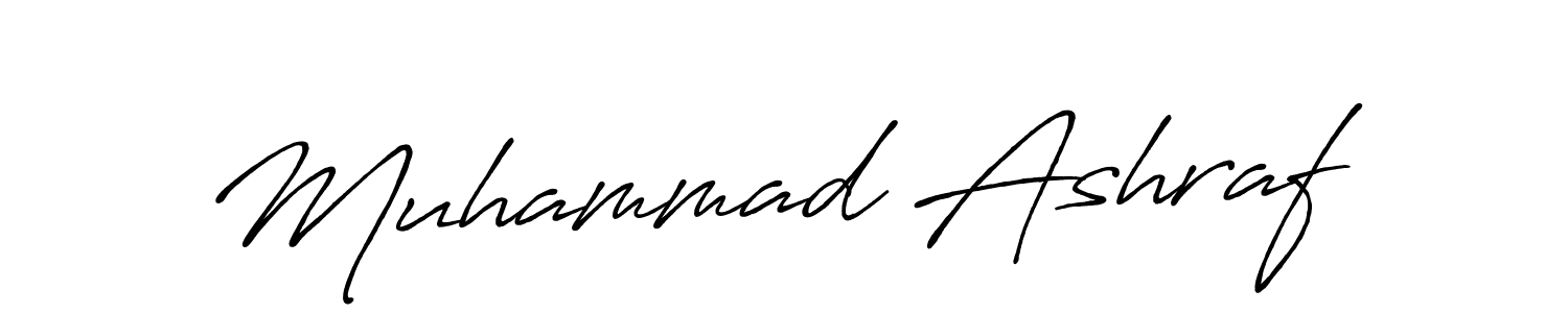 Muhammad Ashraf stylish signature style. Best Handwritten Sign (Antro_Vectra_Bolder) for my name. Handwritten Signature Collection Ideas for my name Muhammad Ashraf. Muhammad Ashraf signature style 7 images and pictures png