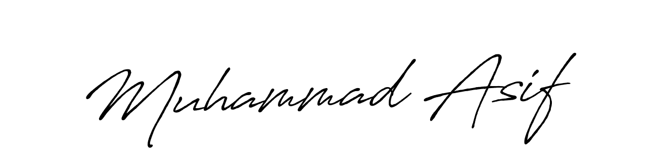 Use a signature maker to create a handwritten signature online. With this signature software, you can design (Antro_Vectra_Bolder) your own signature for name Muhammad Asif. Muhammad Asif signature style 7 images and pictures png