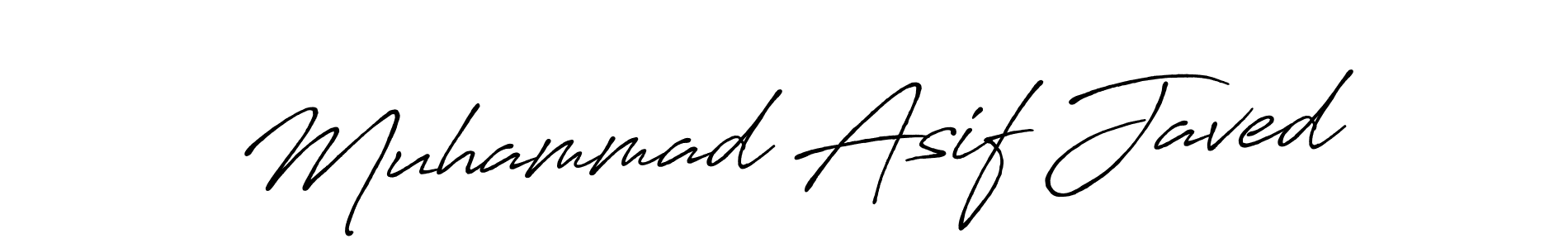 Make a beautiful signature design for name Muhammad Asif Javed. With this signature (Antro_Vectra_Bolder) style, you can create a handwritten signature for free. Muhammad Asif Javed signature style 7 images and pictures png