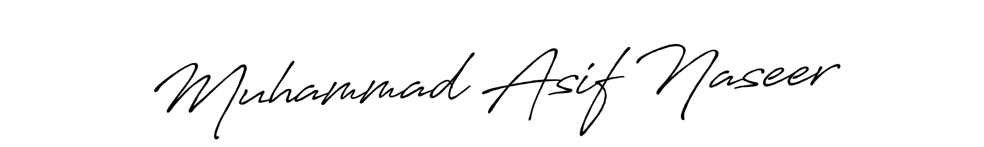 Use a signature maker to create a handwritten signature online. With this signature software, you can design (Antro_Vectra_Bolder) your own signature for name Muhammad Asif Naseer. Muhammad Asif Naseer signature style 7 images and pictures png