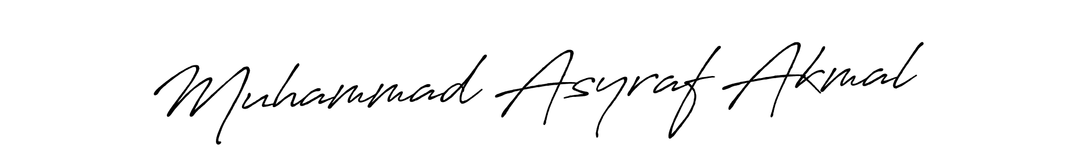 The best way (Antro_Vectra_Bolder) to make a short signature is to pick only two or three words in your name. The name Muhammad Asyraf Akmal include a total of six letters. For converting this name. Muhammad Asyraf Akmal signature style 7 images and pictures png