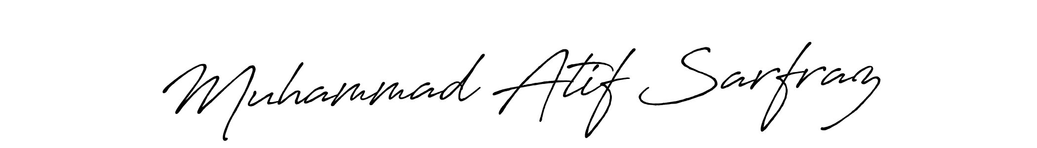 Also we have Muhammad Atif Sarfraz name is the best signature style. Create professional handwritten signature collection using Antro_Vectra_Bolder autograph style. Muhammad Atif Sarfraz signature style 7 images and pictures png