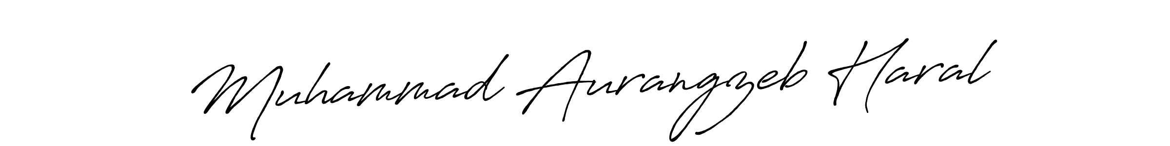 Muhammad Aurangzeb Haral stylish signature style. Best Handwritten Sign (Antro_Vectra_Bolder) for my name. Handwritten Signature Collection Ideas for my name Muhammad Aurangzeb Haral. Muhammad Aurangzeb Haral signature style 7 images and pictures png