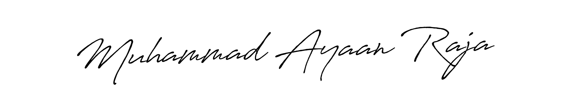 Create a beautiful signature design for name Muhammad Ayaan Raja. With this signature (Antro_Vectra_Bolder) fonts, you can make a handwritten signature for free. Muhammad Ayaan Raja signature style 7 images and pictures png