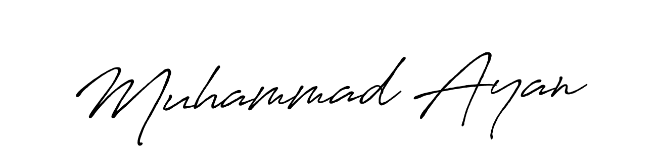 Muhammad Ayan stylish signature style. Best Handwritten Sign (Antro_Vectra_Bolder) for my name. Handwritten Signature Collection Ideas for my name Muhammad Ayan. Muhammad Ayan signature style 7 images and pictures png