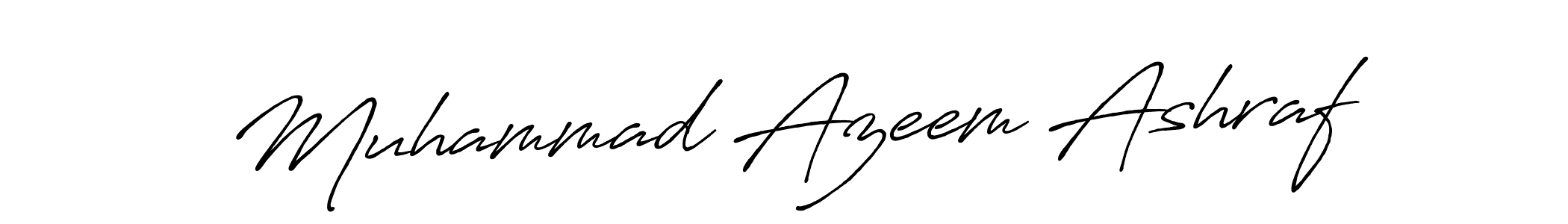 Muhammad Azeem Ashraf stylish signature style. Best Handwritten Sign (Antro_Vectra_Bolder) for my name. Handwritten Signature Collection Ideas for my name Muhammad Azeem Ashraf. Muhammad Azeem Ashraf signature style 7 images and pictures png