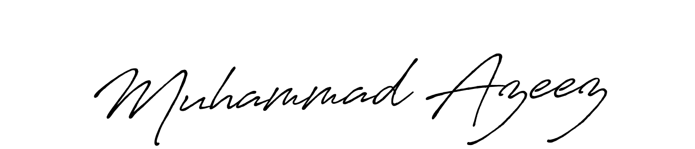 Make a beautiful signature design for name Muhammad Azeez. With this signature (Antro_Vectra_Bolder) style, you can create a handwritten signature for free. Muhammad Azeez signature style 7 images and pictures png