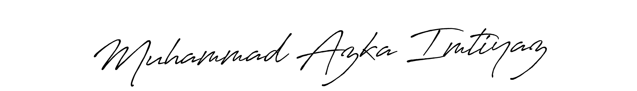 It looks lik you need a new signature style for name Muhammad Azka Imtiyaz. Design unique handwritten (Antro_Vectra_Bolder) signature with our free signature maker in just a few clicks. Muhammad Azka Imtiyaz signature style 7 images and pictures png