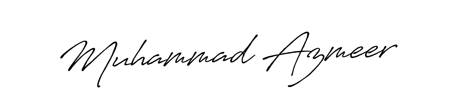 Muhammad Azmeer stylish signature style. Best Handwritten Sign (Antro_Vectra_Bolder) for my name. Handwritten Signature Collection Ideas for my name Muhammad Azmeer. Muhammad Azmeer signature style 7 images and pictures png