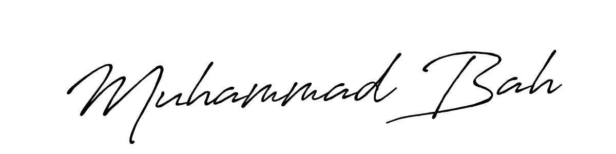 You should practise on your own different ways (Antro_Vectra_Bolder) to write your name (Muhammad Bah) in signature. don't let someone else do it for you. Muhammad Bah signature style 7 images and pictures png