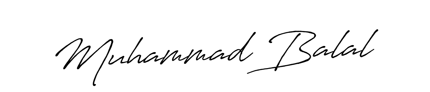 Make a beautiful signature design for name Muhammad Balal. With this signature (Antro_Vectra_Bolder) style, you can create a handwritten signature for free. Muhammad Balal signature style 7 images and pictures png