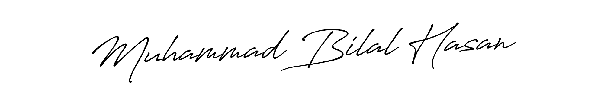 Muhammad Bilal Hasan stylish signature style. Best Handwritten Sign (Antro_Vectra_Bolder) for my name. Handwritten Signature Collection Ideas for my name Muhammad Bilal Hasan. Muhammad Bilal Hasan signature style 7 images and pictures png