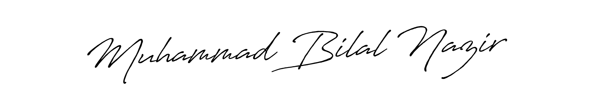 Make a beautiful signature design for name Muhammad Bilal Nazir. With this signature (Antro_Vectra_Bolder) style, you can create a handwritten signature for free. Muhammad Bilal Nazir signature style 7 images and pictures png