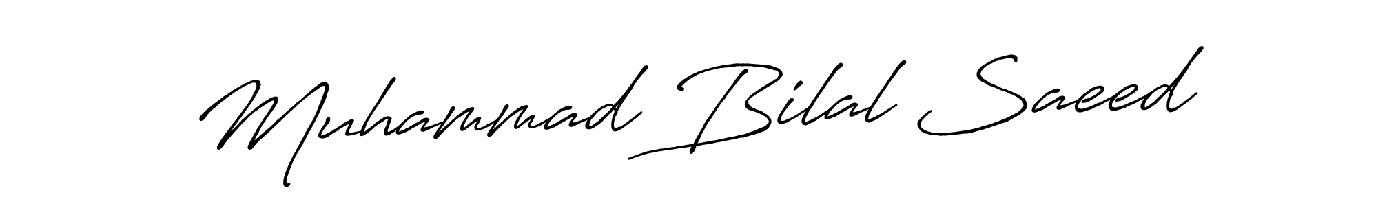 Make a beautiful signature design for name Muhammad Bilal Saeed. With this signature (Antro_Vectra_Bolder) style, you can create a handwritten signature for free. Muhammad Bilal Saeed signature style 7 images and pictures png