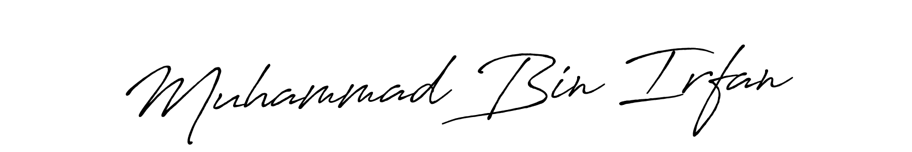 Make a beautiful signature design for name Muhammad Bin Irfan. Use this online signature maker to create a handwritten signature for free. Muhammad Bin Irfan signature style 7 images and pictures png