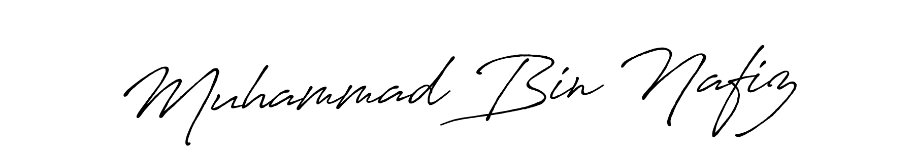 Make a beautiful signature design for name Muhammad Bin Nafiz. With this signature (Antro_Vectra_Bolder) style, you can create a handwritten signature for free. Muhammad Bin Nafiz signature style 7 images and pictures png