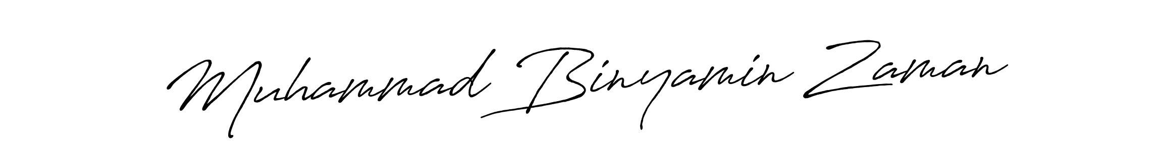 Muhammad Binyamin Zaman stylish signature style. Best Handwritten Sign (Antro_Vectra_Bolder) for my name. Handwritten Signature Collection Ideas for my name Muhammad Binyamin Zaman. Muhammad Binyamin Zaman signature style 7 images and pictures png