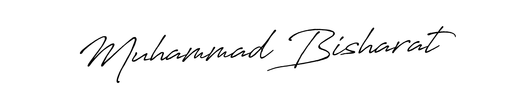 Design your own signature with our free online signature maker. With this signature software, you can create a handwritten (Antro_Vectra_Bolder) signature for name Muhammad Bisharat. Muhammad Bisharat signature style 7 images and pictures png